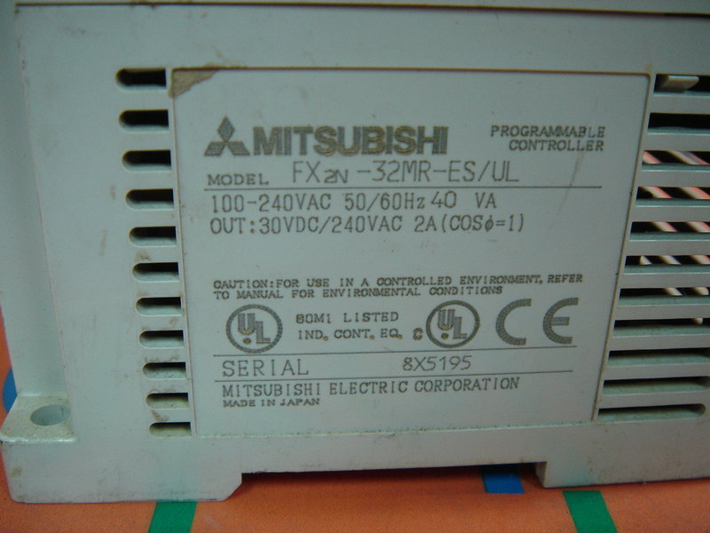 MITSUBISHI FX2N-32MR - PLC DCS SERVO Control MOTOR POWER